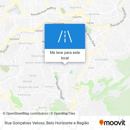 Rua Gonçalves Veloso mapa