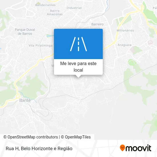 Rua H mapa