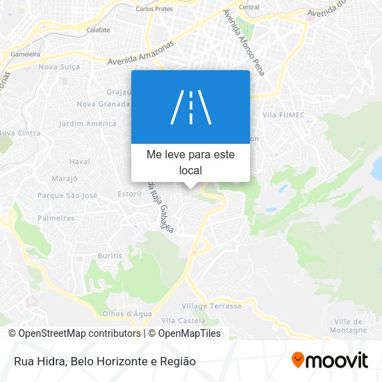 Rua Hidra mapa