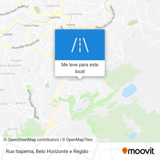 Rua Itapema mapa