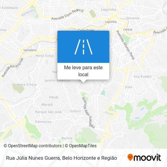 Rua Júlia Nunes Guerra mapa