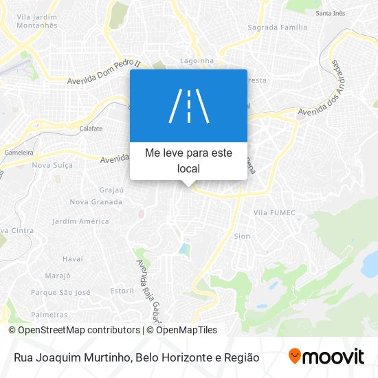 Rua Joaquim Murtinho mapa