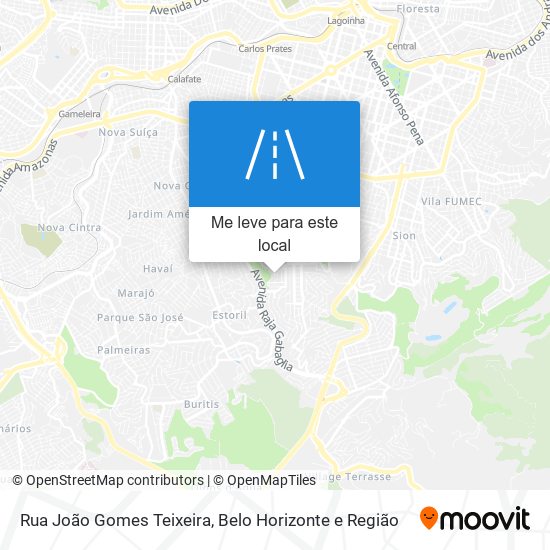 Rua João Gomes Teixeira mapa