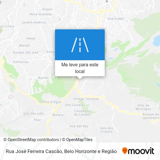 Rua José Ferreira Cascão mapa