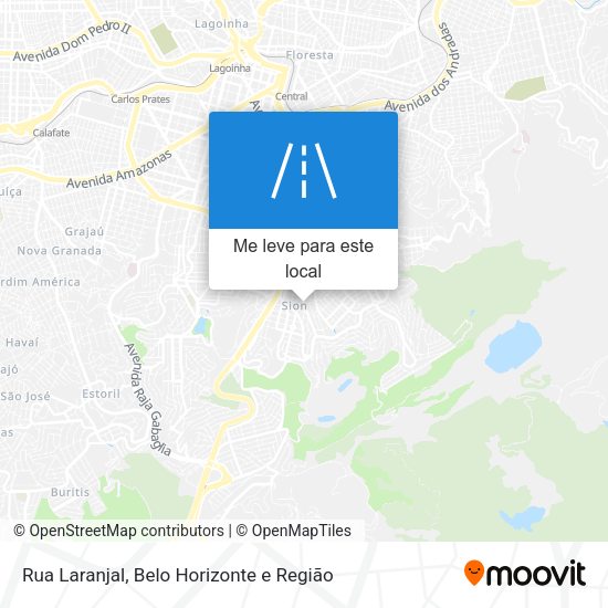 Rua Laranjal mapa