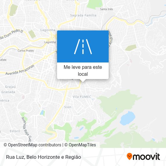 Rua Luz mapa