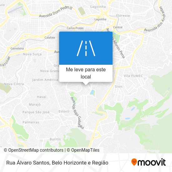 Rua Álvaro Santos mapa
