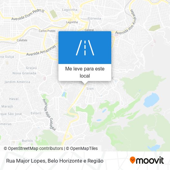 Rua Major Lopes mapa