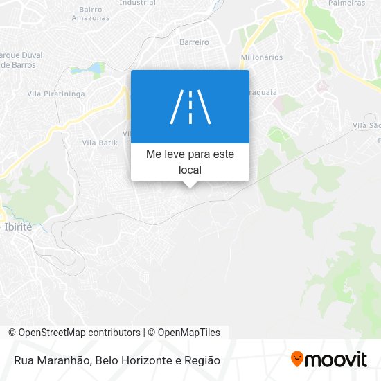 Rua Maranhão mapa