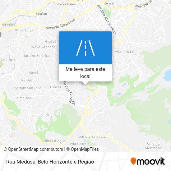 Rua Medusa mapa