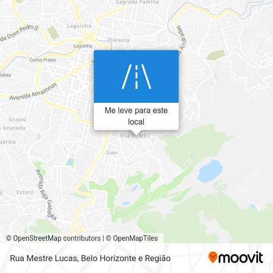 Rua Mestre Lucas mapa