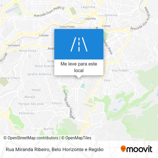 Rua Miranda Ribeiro mapa