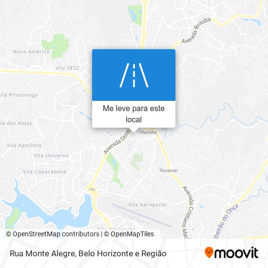 Rua Monte Alegre mapa