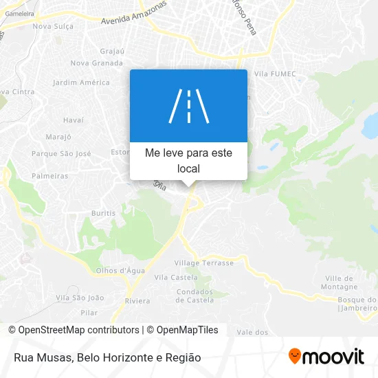 Rua Musas mapa