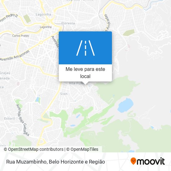 Rua Muzambinho mapa