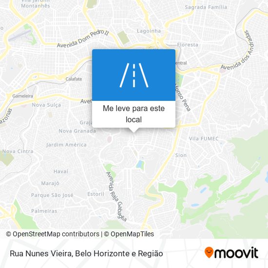 Rua Nunes Vieira mapa