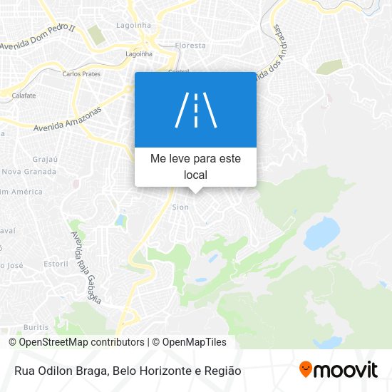 Rua Odilon Braga mapa