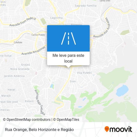 Rua Orange mapa