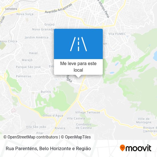 Rua Parenténs mapa