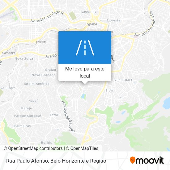 Rua Paulo Afonso mapa