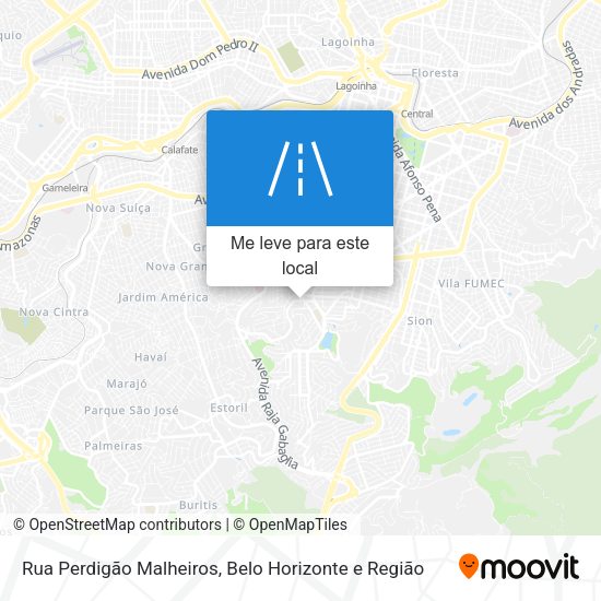 Rua Perdigão Malheiros mapa