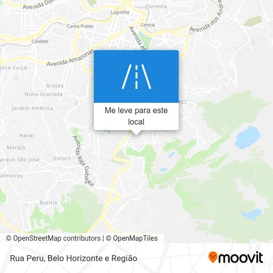 Rua Peru mapa