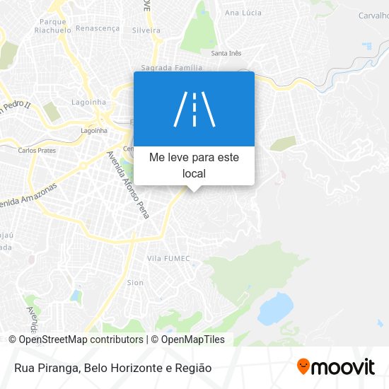 Rua Piranga mapa