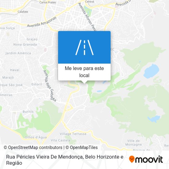 Rua Péricles Vieira De Mendonça mapa