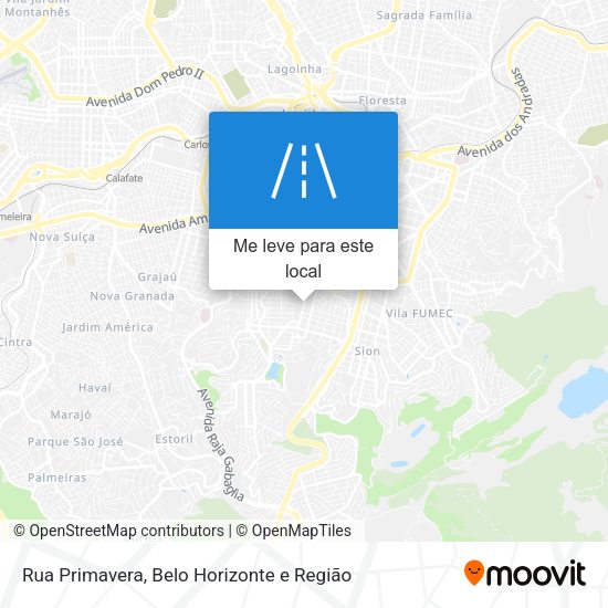 Rua Primavera mapa