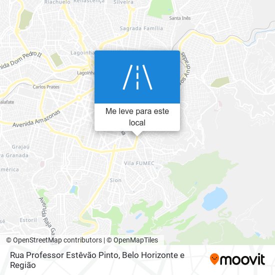 Rua Professor Estêvão Pinto mapa