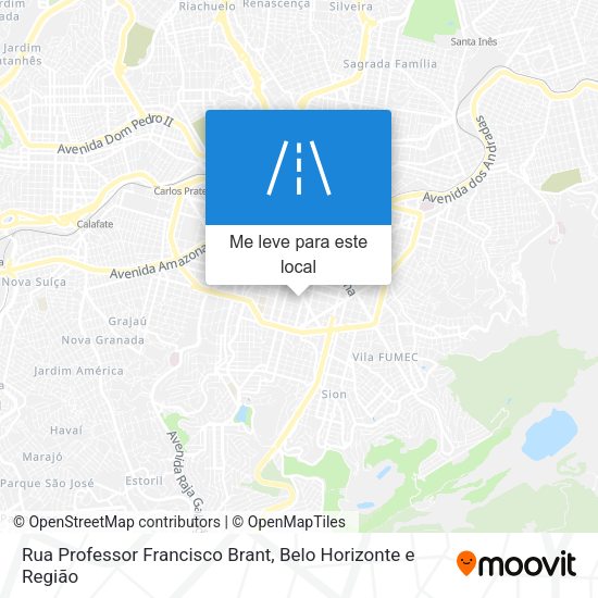 Rua Professor Francisco Brant mapa