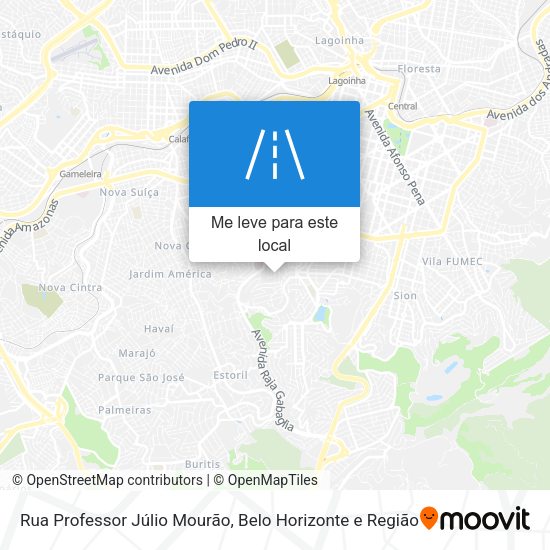 Rua Professor Júlio Mourão mapa