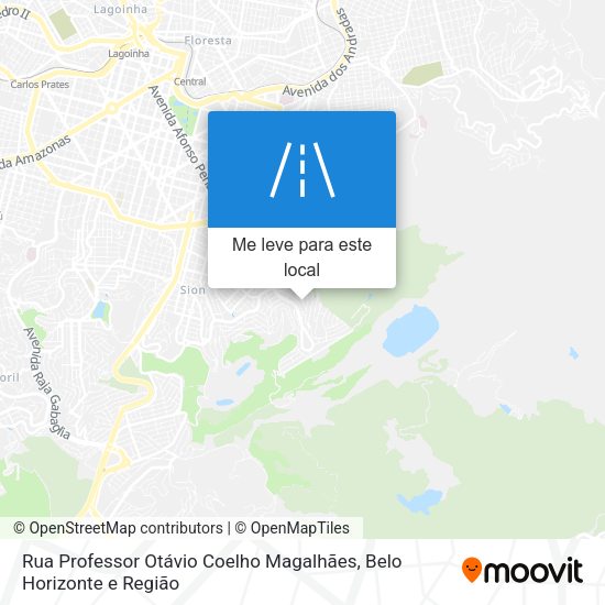 Rua Professor Otávio Coelho Magalhães mapa