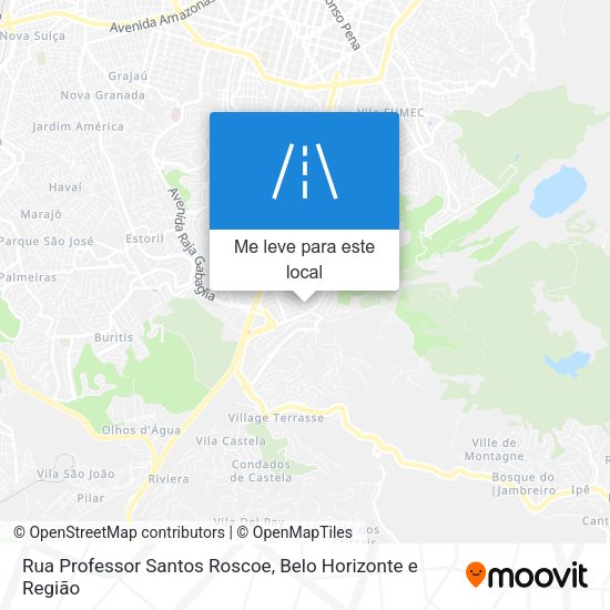 Rua Professor Santos Roscoe mapa
