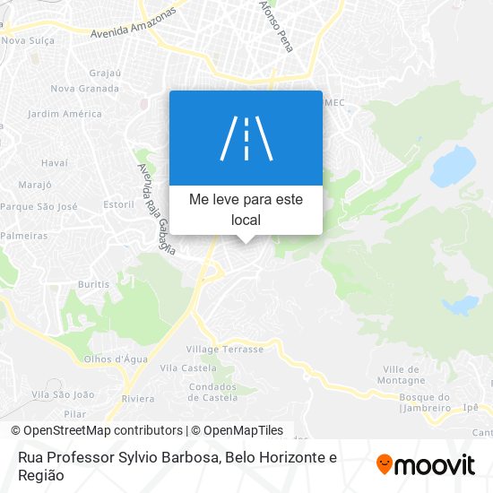 Rua Professor Sylvio Barbosa mapa