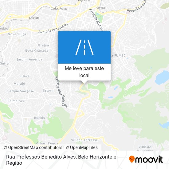 Rua Professos Benedito Alves mapa