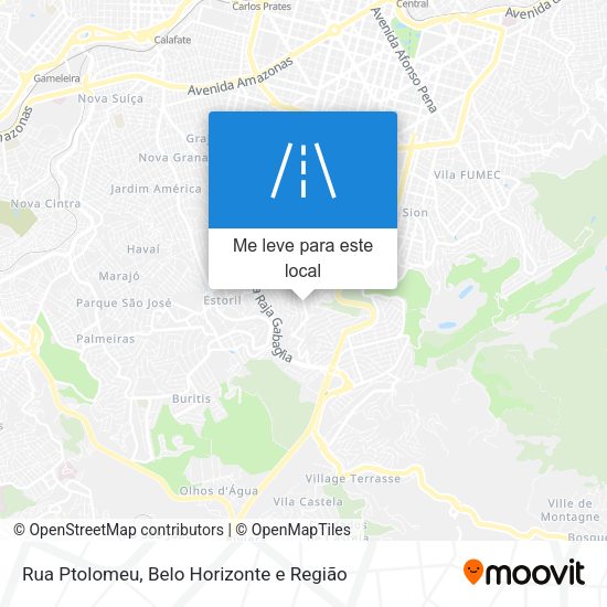 Rua Ptolomeu mapa