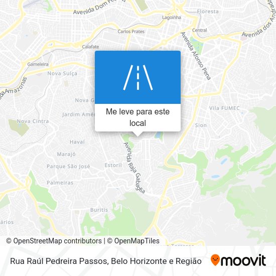 Rua Raúl Pedreira Passos mapa