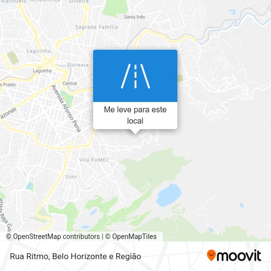 Rua Ritmo mapa