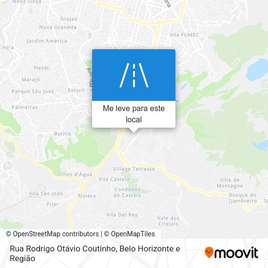 Rua Rodrigo Otávio Coutinho mapa