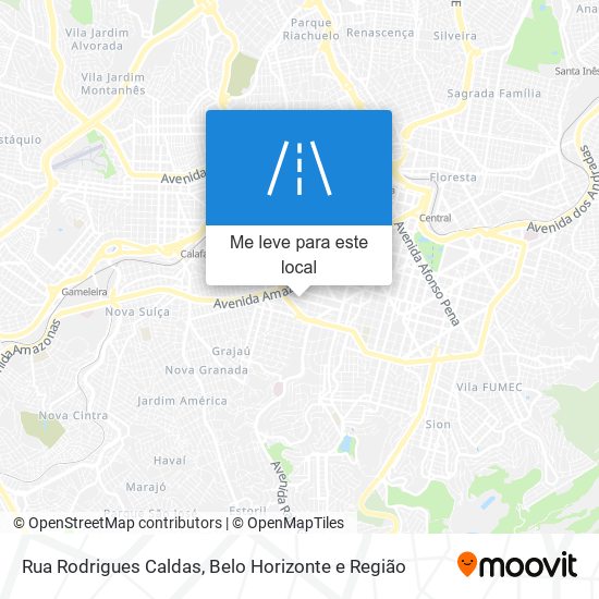 Rua Rodrigues Caldas mapa