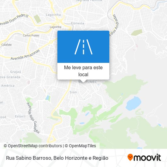 Rua Sabino Barroso mapa