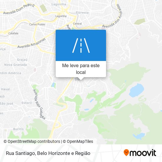 Rua Santiago mapa