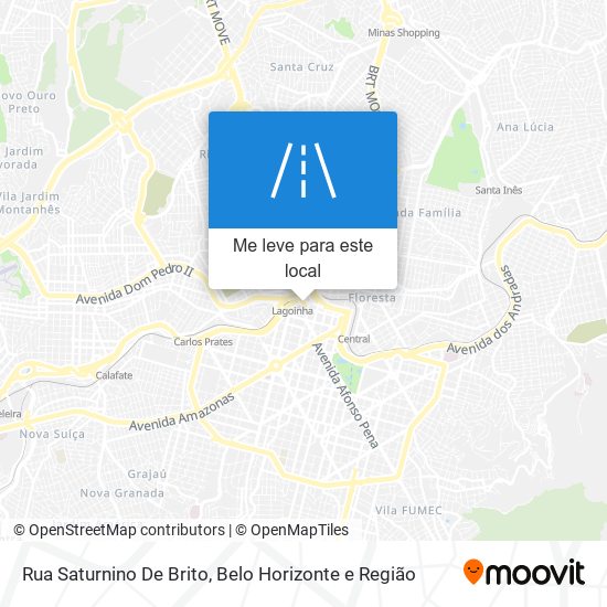 Rua Saturnino De Brito mapa