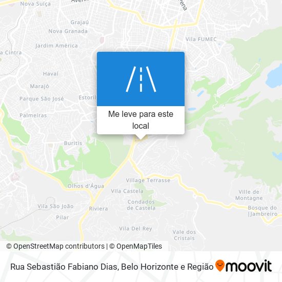 Rua Sebastião Fabiano Dias mapa