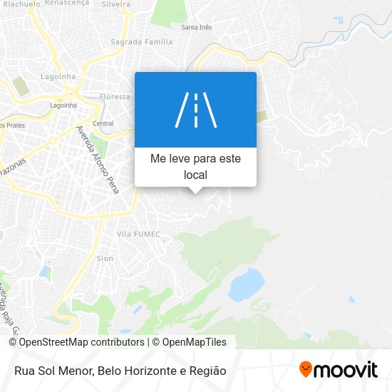 Rua Sol Menor mapa