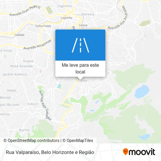 Rua Valparaíso mapa