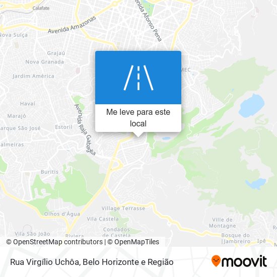 Rua Virgílio Uchôa mapa