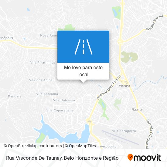 Rua Visconde De Taunay mapa