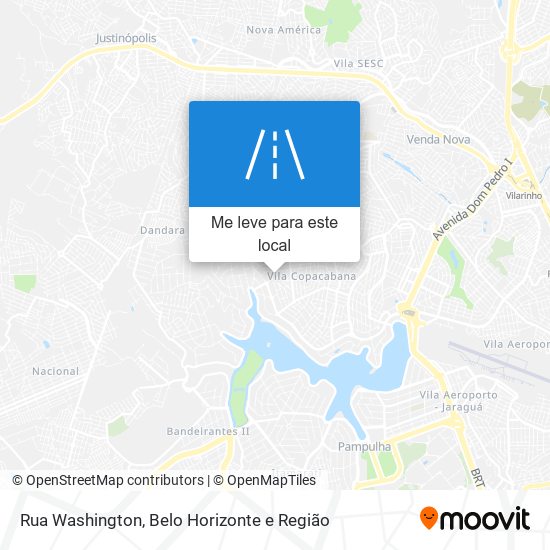 Rua Washington mapa